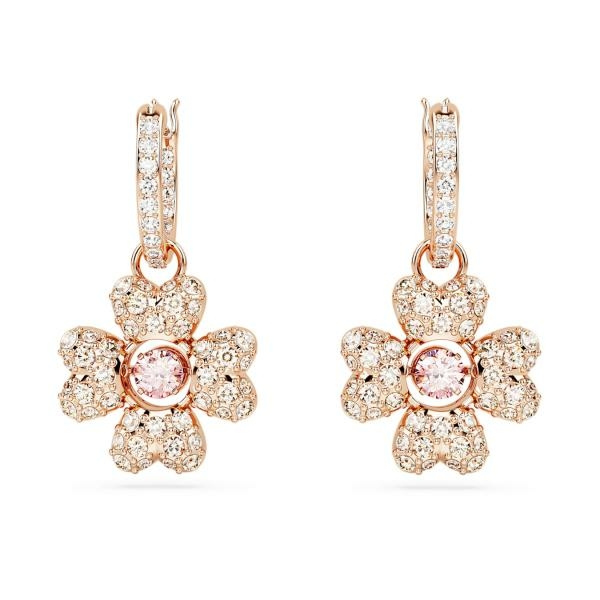 Swarovski Idyllia lóhere alakú rozé színű függő fülbevaló 5674212