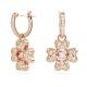 Swarovski Idyllia lóhere alakú rozé színű függő fülbevaló 5674212
