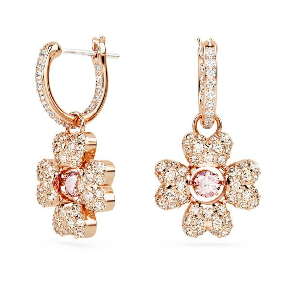 Swarovski Idyllia lóhere alakú rozé színű függő fülbevaló 5674212