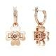 Swarovski Idyllia lóhere alakú rozé színű függő fülbevaló 5674212