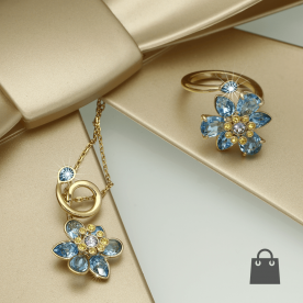 Swarovski Idyllia Nyaklánc gyűrű szett - szett