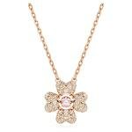 Swarovski Idyllia rozé színű nyaklánc lóhere medállal 5674211