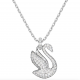 Swarovski Ikonikus swarovski kristály hattyú medál ezüst színű láncon 5647872