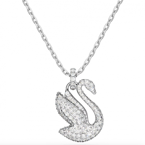 Swarovski Ikonikus swarovski kristály hattyú medál ezüst színű láncon 5647872