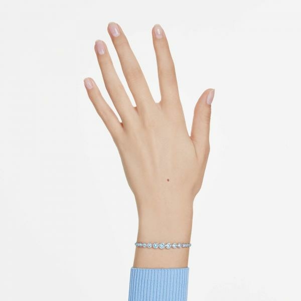 Swarovski Imber állítható karkötő kék kristályokkal 5719282