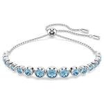 Swarovski Imber állítható karkötő kék kristályokkal 5719282