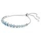 Swarovski Imber állítható karkötő kék kristályokkal 5719282