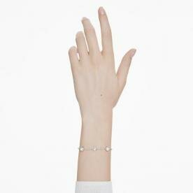 Swarovski Imber ezüst színű karkötő áttetsző kristályokkal 5696079
