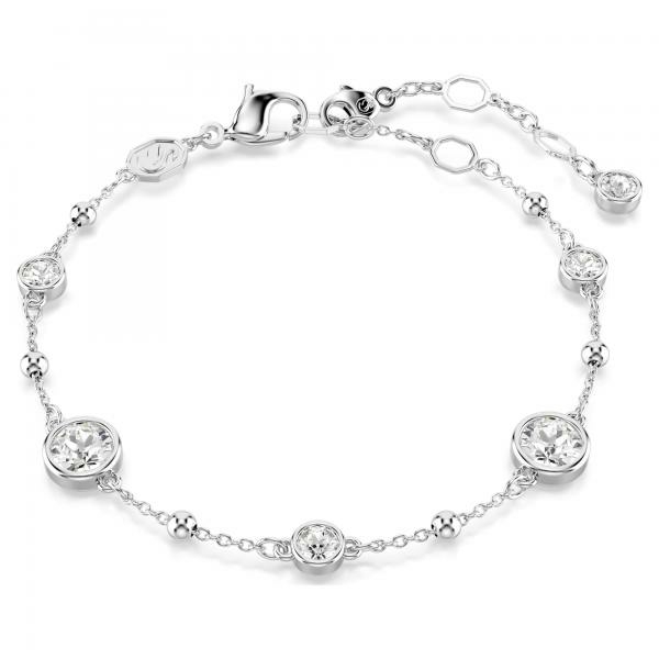 Swarovski Imber ezüst színű karkötő áttetsző kristályokkal 5696079