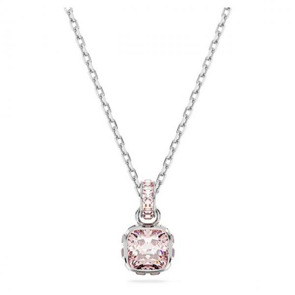 Swarovski Június rózsaszín köves nyaklánc 5652044