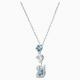 Swarovski Káprázatos hattyú nyaklánc kék swarovski kristállyal 5530625