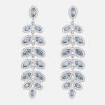 Swarovski Kék levelek függő fülbevaló 5074350
