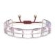 Swarovski Letra rózsaszín kristály karkötő szívvel 5615001