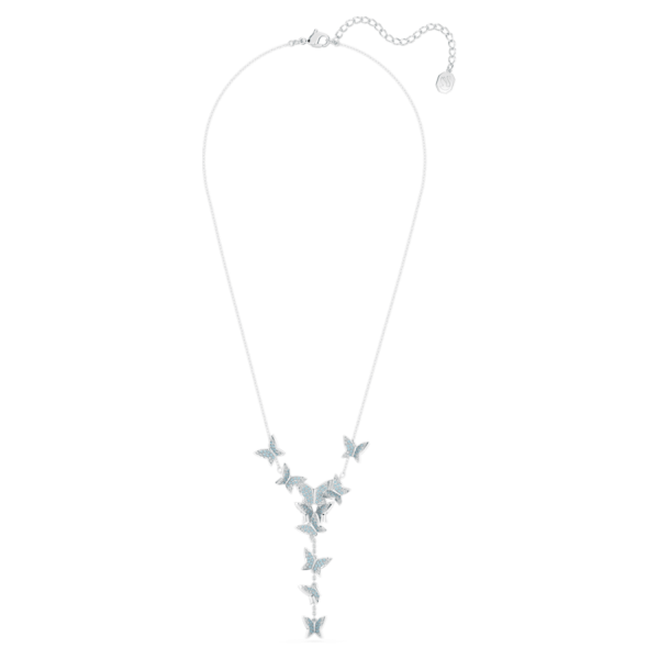 Swarovski Lilia ezüst színű  kék pillangós Y nyaklánc 5662179