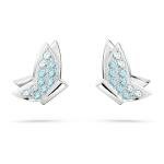 Swarovski Lilia ezüst színű bedugós kék pillangós fülbevaló 5662183