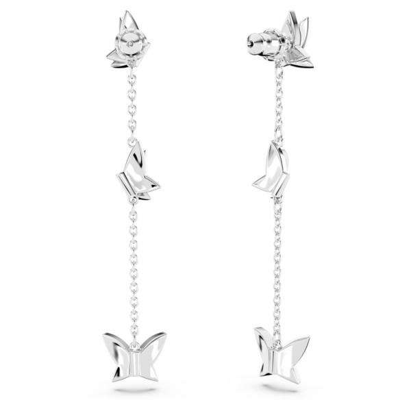 Swarovski Lilia ezüst színű függő fülbevaló kék pillangóval 5662182