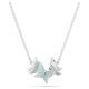 Swarovski Lilia ezüst színű nyaklánc kék pillangó kristály medállal 5662181