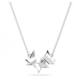 Swarovski Lilia ezüst színű nyaklánc kék pillangó kristály medállal 5662181