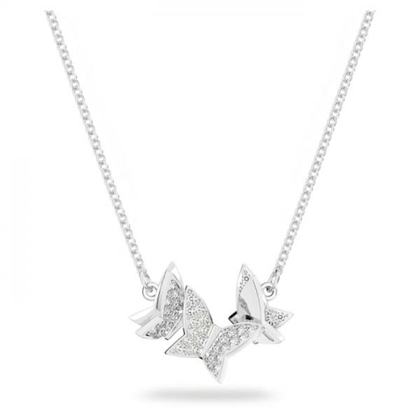 Swarovski Lilia ezüst színű pillangós nyaklánc 5636421