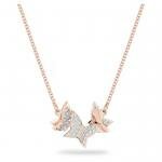 Swarovski Lilia rozé pillangós nyaklánc 5636422