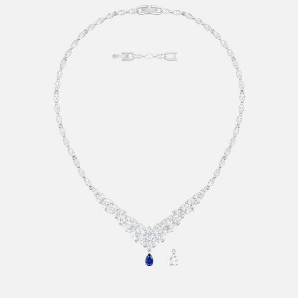 Swarovski Lousion nyaklánc fehér és kék kristállyal 5419234