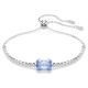 Swarovski Mátrix állítható karkötő áttetsző és kék kristállyal 5693412