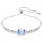 Swarovski Mátrix állítható karkötő áttetsző és kék kristállyal 5693412