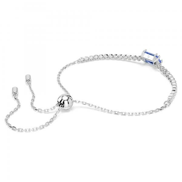 Swarovski Mátrix állítható karkötő áttetsző és kék kristállyal 5693412