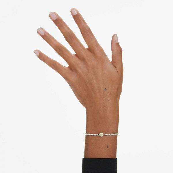 Swarovski Mátrix állítható karkötő áttetsző és sárga kristállyal 5690694