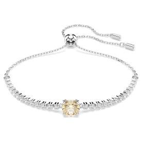 Swarovski Mátrix állítható karkötő áttetsző és sárga kristállyal 5690694