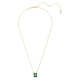 Swarovski Matrix arany színű nyaklánc téglalap zöld kristállyal 5677141