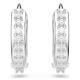 Swarovski Matrix ezüst színű karika fülbevaló 5690670