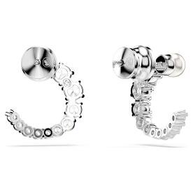 Swarovski Mátrix ezüst színű nyitott karika fülbevaló 5692260
