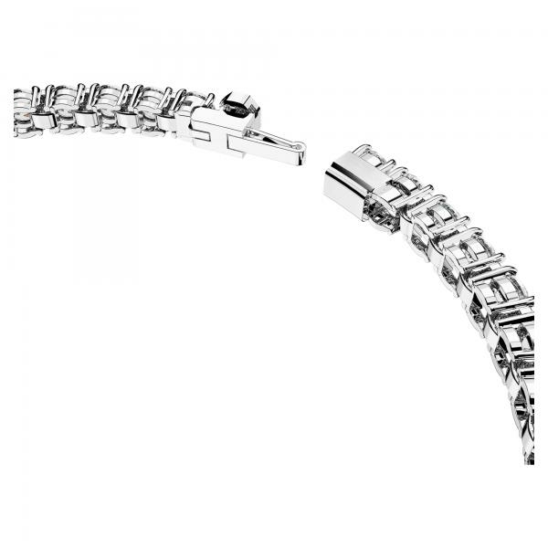 Swarovski Mátrix ezüst színű tenisz karkötő áttetsző kristályokkal 5648937
