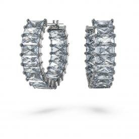 Swarovski Matrix karika fülbevaló szürke kristállyal 5658650