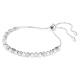 Swarovski Mátrix kristálygyöngy ezüst színű állítható karkötő 5701605