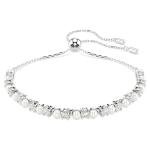 Swarovski Mátrix kristálygyöngy ezüst színű állítható karkötő 5701605