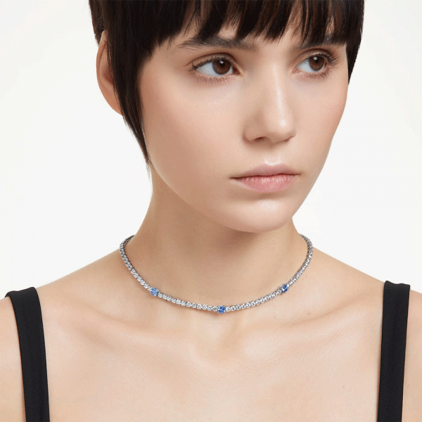 Swarovski Matrix nyaklánc kék és áttetsző kristállyal 5666167