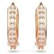 Swarovski Matrix rozé karika fülbevaló 5690669