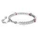Swarovski Matrix tensiz karkötő rózsaszín és áttetsző kristállyal 5666421