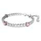 Swarovski Matrix tensiz karkötő rózsaszín és áttetsző kristállyal 5666421