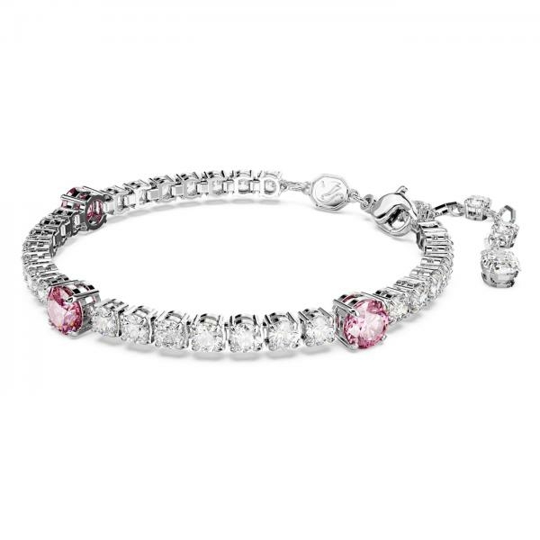 Swarovski Matrix tensiz karkötő rózsaszín és áttetsző kristállyal 5666421