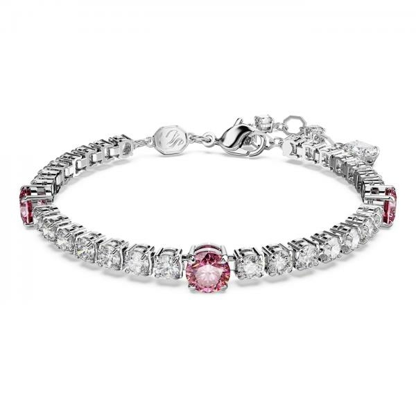 Swarovski Matrix tensiz karkötő rózsaszín és áttetsző kristállyal 5666421