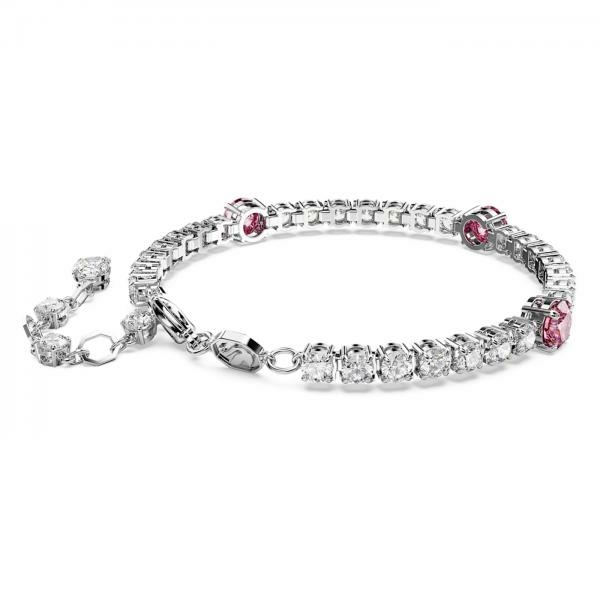 Swarovski Matrix tensiz karkötő rózsaszín és áttetsző kristállyal 5666421