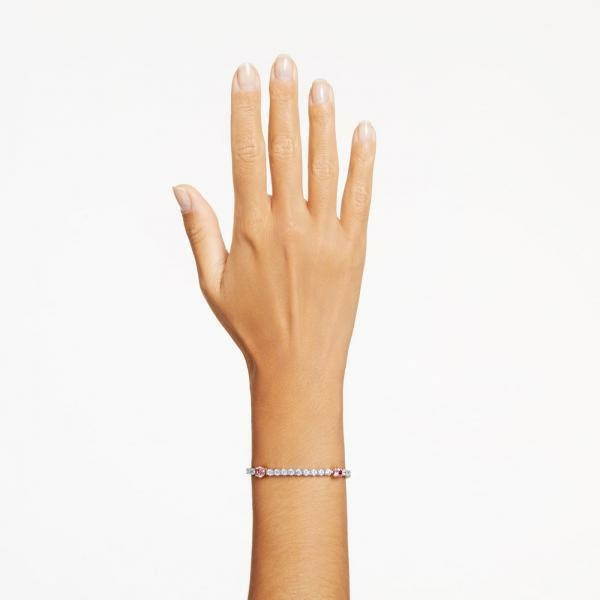 Swarovski Matrix tensiz karkötő rózsaszín és áttetsző kristállyal 5666421