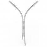 Swarovski Matrix Y ezüst színű nyaklánc 5707988