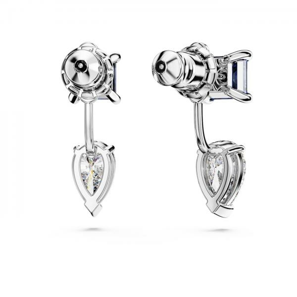 Swarovski Mesmera ezüst színű fülbevaló kék és áttetsző kristállyal 5665767