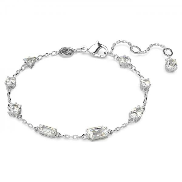 Swarovski Mesmera ezüst színű karkötő csepp alakú kristályokkal 5661530