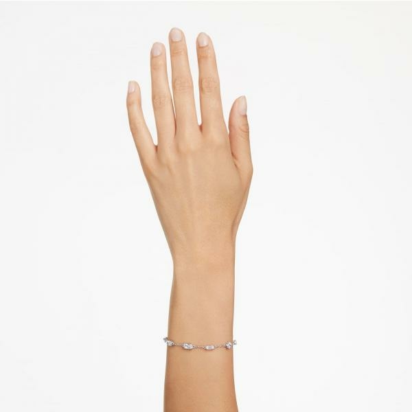 Swarovski Mesmera ezüst színű karkötő csepp alakú kristályokkal 5661530