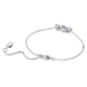 Swarovski Mesmera ezüst színű karkötő kék kristállyal 5668359